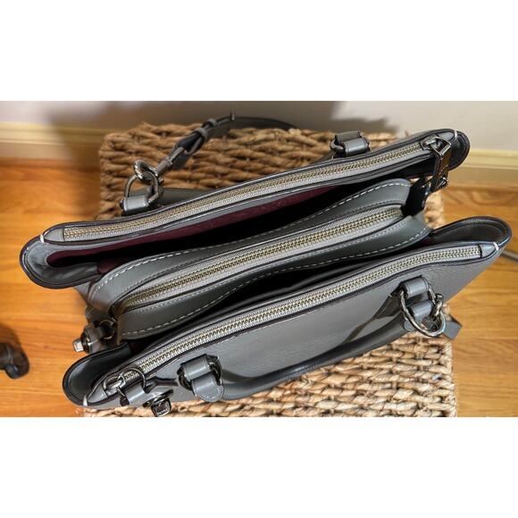 Coach Brooklyn Carryall 28 in Gray - Picture 12 of 12